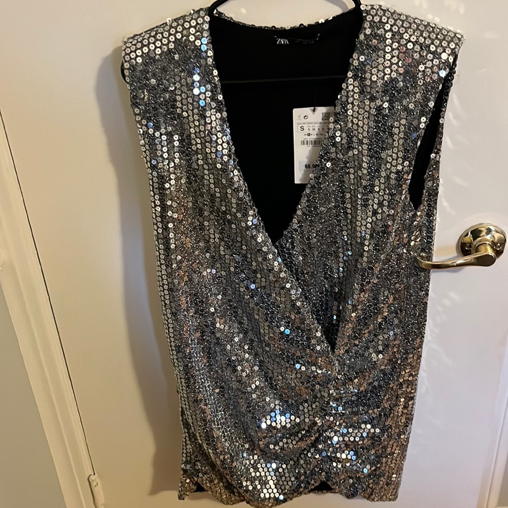 Zara sequined dress